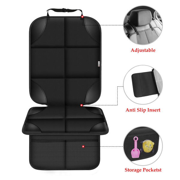 Meolsaek Car Seat Protector for Child Car Seat, 600D Fabric Carseat Seat Protectors with Non-Slip Backing, Waterproof Seat Covers for Car with Thick Pad Back Seat Cover for Kids
