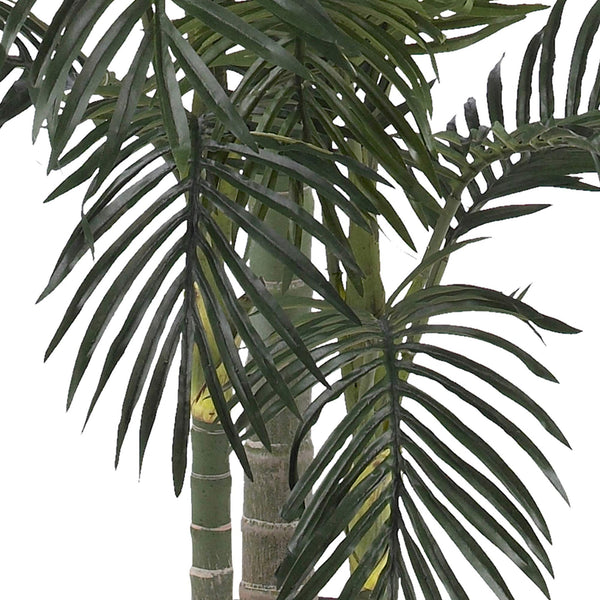 Nearly Natural 5289 6.5ft. Golden Cane Palm Silk Tree,Green