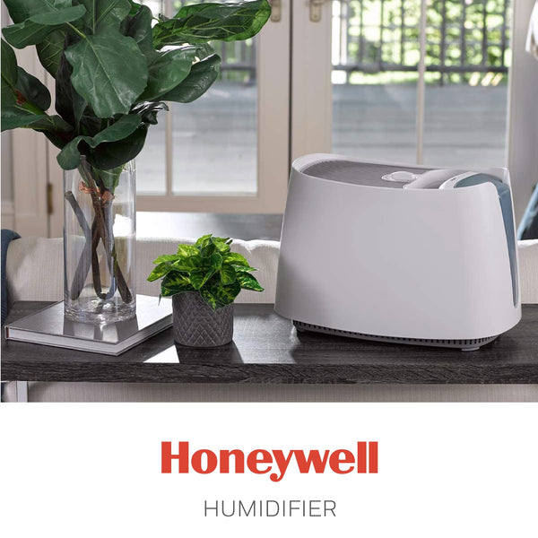 Honeywell Cool Moisture Humidifier, Medium Room, 1 Gallon Tank, White – Invisible Moisture Humidifier for Baby, Kids, Adult Bedrooms – Quiet and Easy to Clean with UV Technology for Everyday Comfort
