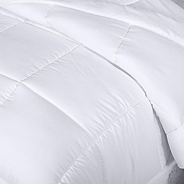 Utopia Bedding All Season Down Alternative Quilted Comforter - Microfiber Duvet Insert with Corner Tabs - Machine Washable - Bed Comforter, White, Queen