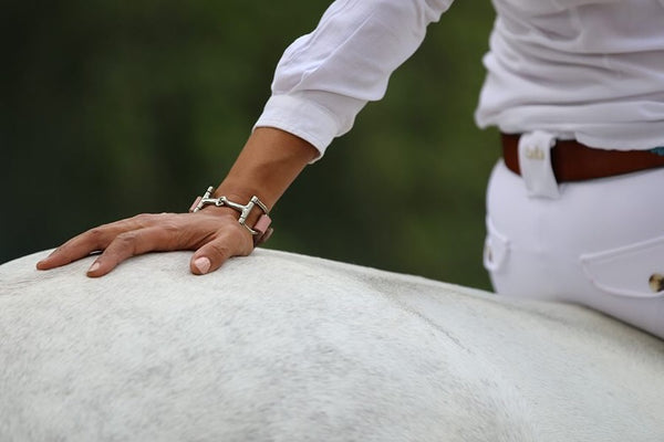 Soft Pink Leather Horse Bit Bracelet S1491 | Ideana