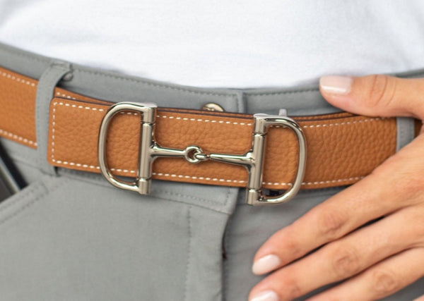Leather Belt with Snaffle Horse Bit |IDEANA