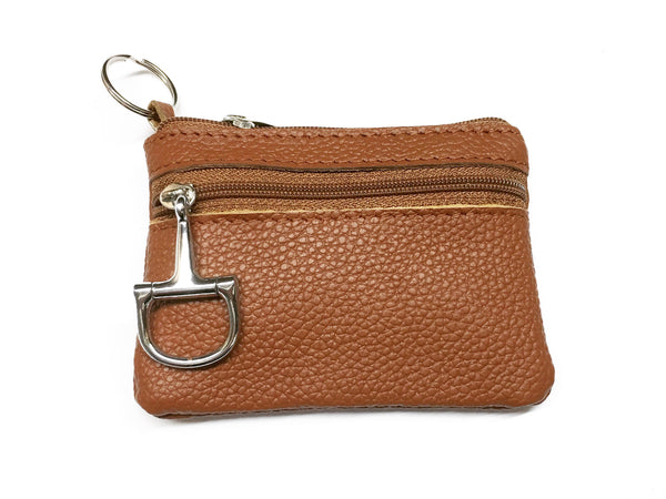 Leather Coin Purse and Key Chain L1163 | Ideana