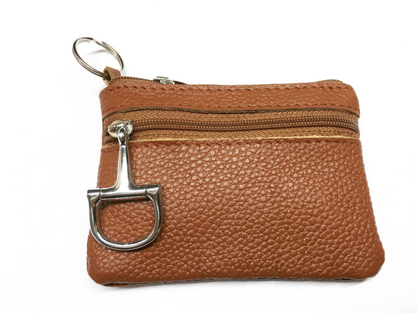 Leather Coin Purse and Key Chain    | Ideana
