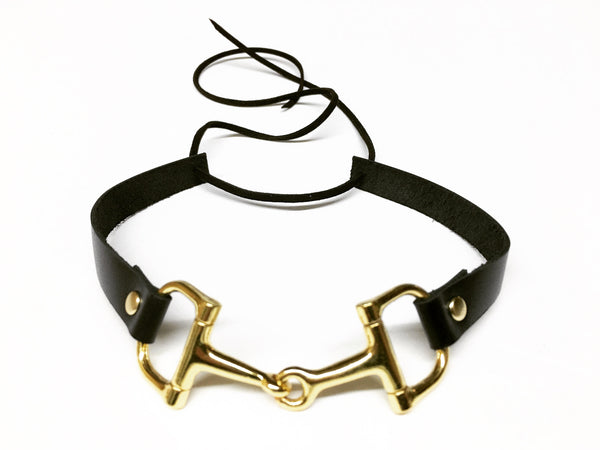 Choker Necklace with Snaffle Stirrup V1301 | Ideana