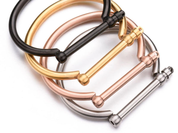 Horseshoe & Belt Buckle Bracelet Cuff Gift Set M1087 | Ideana