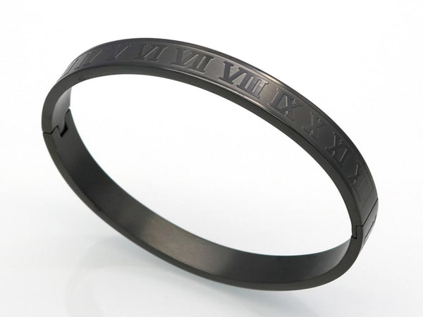 Wide Roman Numeral Cuff Bracelet    | Ideana