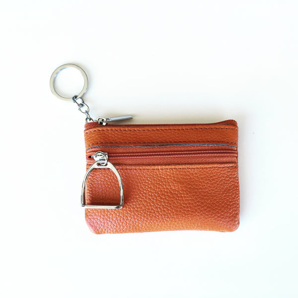 Leather Coin Purse and Key Chain B1167 | Ideana