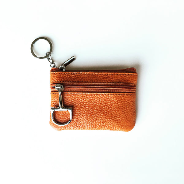 Leather Coin Purse and Key Chain D1165 | Ideana
