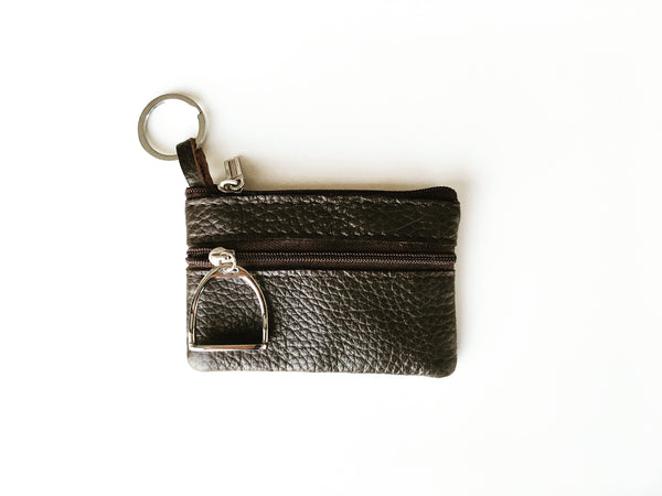 Leather Coin Purse and Key Chain O1168 | Ideana