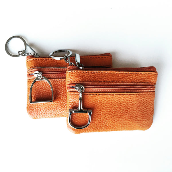 Leather Coin Purse and Key Chain D1164 | Ideana