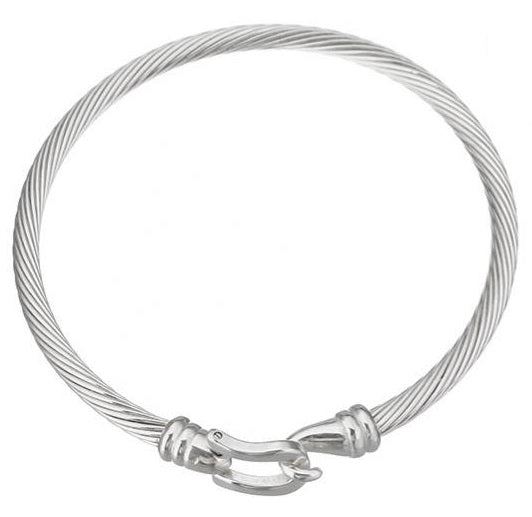 Twisted Cable Cuff Bracelet Snaffle    | Ideana