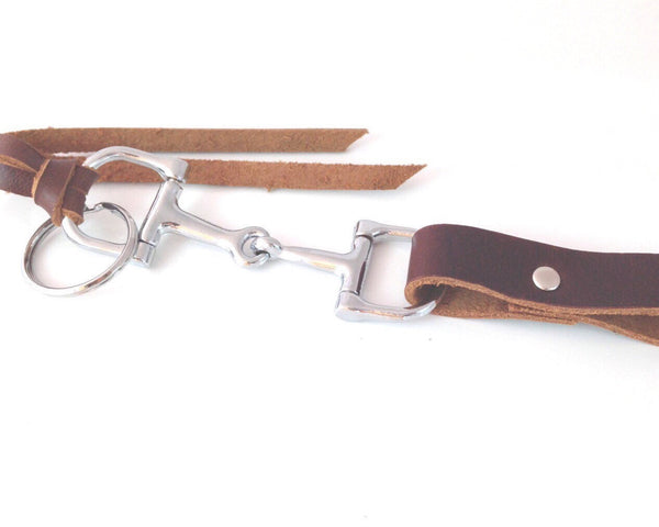 Leather Horse Bit Key Chain B3317 | Ideana